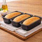 Forma Pao Retangular Antiaderente Metal Preta Ideal Para Bolo Caseiro Pao Forno Cozinha