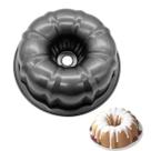 Forma Para Assar Bolo Ou Pudim Em Aço Antiaderente Cozinha Cor Preto