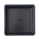 Forma para brownie baker's secret 20cm quadrada antiaderente em aço carbono preto bs10431