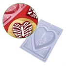 Forma para Chocolate com Silicone Coração Caveira Esqueleto 300g cod 10213 BWB