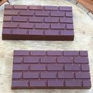 Forma para Chocolate com Silicone Tablete Tijolinho Tijolo Aparente Avista 260g Cod. 9890 BWB