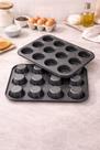Forma para cupcake e pão de queijo 12 cavidades (preta)