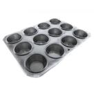 Forma para Cupcake Grande 12 Cavidades em Alumínio Doupan
