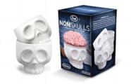 Forma para Cupcake Silicone Branco Molde de Caveira - kit 4 peças - Fred Frie