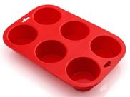 Forma para Cupcakes Classic de Silicone c/ 6 Cavidades - Brilhante