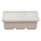Forma para Gelo 6 Cubos 16,5cm x 13cm x 5,5cm Bege Silicone