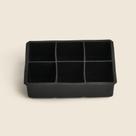 Forma para Gelo Snow Silicone Preto para 6 Cubos ACASA