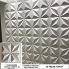 Fôrma Para Gesso 3d Cristais Mini 29x29cm ABS 1,5mm Molde para gesso/cimento 3d IN635