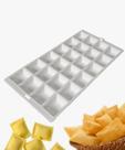 Forma Para Mini Pastel E Ravioli Recheado 24 Cavidades Cor Branco
