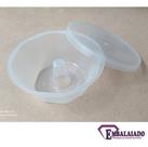 Forma Para Mini Pudim Forneável Com Tampa 80ml C/20un