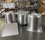 Forma para Panetone recheado com tampa Alumínio (3 unidades)