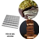 Forma para Pão de mel Quadrado 36 pçs 5x2,5 cm