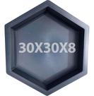 Forma Para Piso De Jardim E Calçadas Sextavada Lisa 30x30x8 Forma Para Piso De Jardim E Calçadas Sextavada Lisa 30x30x8