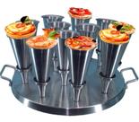 Forma Para Pizza Cone 12cm Alumínio 12 Pizzas Gastrobel
