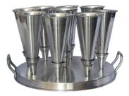 Forma Para Pizza Cone 17cm Alumínio 9 Pizzas Gastrobel