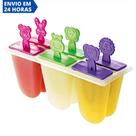 Forma para Sorvete Picolé - Forma de Plastico - 6 Picolés