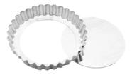 Forma Para Torta Crespa C/ Fundo Removível-Aluminio
