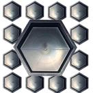Forma Plástica Sextavada Lisa 08cm - 25x25x08