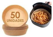 Forma protetora para Fritadeira Elétrica Air Fryer Descartável Redondo Antiaderen 2 Tamanhos 50 Unidades