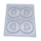 Forma PVC Silicone Trufa Coração ref.800 - BWB