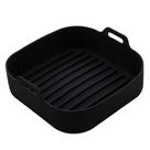 Forma Quadrada de Silicone para Air Fryer 20x7cm Preta - Lyor