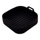 Forma Quadrada de Silicone para Air Fryer Preta 20x7cm Lyor