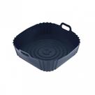 Forma Quadrada de Silicone Preto 21 Cm - Allmix