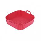 Forma Quadrada de Silicone Vermelho 21 Cm - Allmix