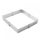 Forma Quadrada Expansível Inox Bolo Torta Doces Confeiteiro Grande