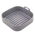 Forma Quadrada Lyor de Silicone para Air Fryer Cinza