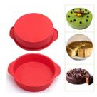 Forma Redonda de Bolo Silicone Cake Assadeira de Pão Molde 22cm