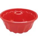 Forma Redonda de Silicone Vazada para Pudim