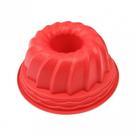 Forma Redonda de Silicone Vermelho 24 Cm - Allmix