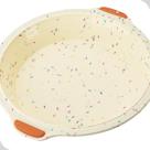 Forma redonda hércules 27cm com cabo silicone laranja
