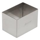 Forma retangular de aço inoxidável Ateco para cozinha 6,4 x 4,4 cm
