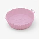 Forma Reutilizável de Silicone Rosa para Airfryer 16cm