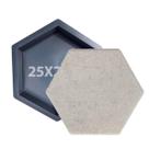 Forma Sextavada Octagonal Piso Drenante Intertravado Concreto Artefato 25x25x6 Liso Tamanho Padrão Tijolo Resistente