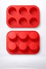 Forma Silicone 6 Cavidades Cupcake Muffin Antiaderente