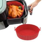 Forma Silicone p/ Air Fryer Antiaderente Reutilizável Grande