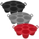 Forma silicone para air fryer red.p/7 mini bolos 20x6,5 cm