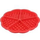 Forma Silicone Para Waffles Coração 5 Cavidades 17,5 Cm