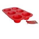 Forma Silicone Retangular Bolo Bolinho Cupcake Escolha a Cor