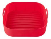 Forma Silicone Reutilizavel Air Fryer Protetor 16x16 Cozinha