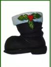 Forma Silicone Sabonete Resina 251 - Bota Papai Noel