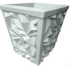 Forma Vaso + Base Abs 1,5mm 3d Gesso Cimento Diamante 24x21cm