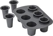 Forma Wilton para Copos de Biscoito 6 Cavidades Antiaderente em Aço Forma Wilton para Copos de Biscoito 6 Cavidades Antiaderente em Aço