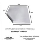 Formas 3D Canto Reto Para Borda Peito de Pombo 49x20cm 2mm Molde Para Gesso 3d IN354