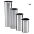 Formas de Alumínio Cilíndrico 4 peças para Velas Artesanais KIT:N09