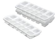 Formas de Gelo - Plástico - 12 Cavidades - Kit 3 peças
