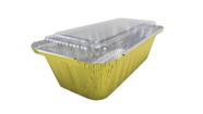 Formas de pão de alumínio descartáveis KitchenDance 700mL com tampas 680g Formas de pão de alumínio descartáveis KitchenDance 700mL com tampas 680g